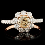 18K Gold 1.12ctw Diamond Ring