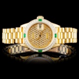 Rolex 18K YG DateJust Diamond Ladies Watch