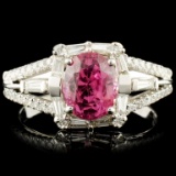 18K Gold 1.94ct Spinel & 0.56ctw Diamond Ring