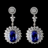 18K White Gold 14.96ct Tanzanite & 5.74ct Diamond