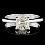 18K Gold 1.21ct Solitaire Diamond Ring