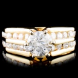 14K Gold 1.33ctw Diamond Ring