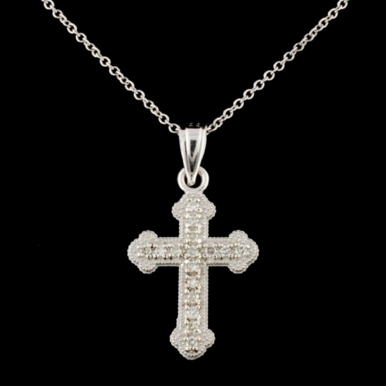14K Gold 0.13ctw Diamond Pendant
