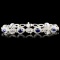 14K Gold 3.26ct Sapphire & 1.70ctw Diamond Bracele