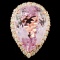 14K Gold 31.27ct Kunzite & 1.47ct Diamond Ring