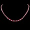 14K Gold 30.00ctw Ruby & 1.00ctw Diamond Necklace