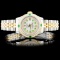 Rolex YG/SS DateJust Diamond Ladies Watch