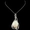 14K Gold 11.04ct Opal & 1.20ctw Diamond Pendant