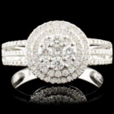 18K Gold 0.65ctw Diamond Ring