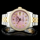 Rolex YG/SS DateJust Diamond 36MM Watch