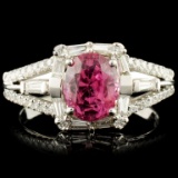 18K Gold 1.94ct Spinel & 0.56ctw Diamond Ring