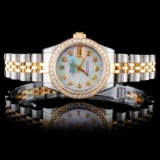 Rolex YG/SS DateJust Ladies Diamond Watch