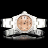 Rolex SS DateJust Diamond Ladies Wristwatch