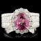 18K Gold 2.03ct Spinel & 1.11ctw Diamond Ring