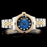 Rolex DateJust 18K/SS Diamond Ladies Watch