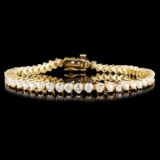 14K Gold 5.00ctw Diamond Bracelet