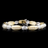 14K Gold 1.91ctw Diamond Bracelet