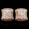 14K Rose Gold 1.46ctw Diamond Earrings