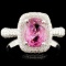 18K Gold 2.11ct Spinel & 0.95ctw Diamond Ring