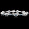 14K White Gold 3.76ctw Fancy Color Diamond Bracele