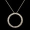 14K Gold 0.78ctw Diamond Eternity Pendant