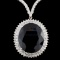 18K Gold 50.27ct Sapphire & 7.68ctw Diamond Neckla