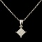 18K Gold 0.14ctw Diamond Pendant