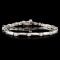 14K Gold 1.12ctw Diamond Bracelet