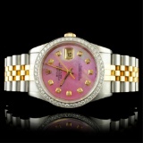 Rolex DateJust Diamond 36MM Wristwatch