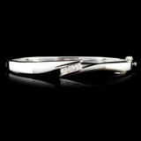 14K Gold 0.39ctw Diamond Bangle