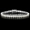 18k White Gold 12.00ct Diamond Tennis Bracelet