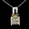 14K Gold 0.46ctw Diamond Pendant