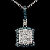 14K Gold 1.07ctw Fancy Diamond Pendant