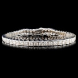 14K Gold 7.32ctw Diamond Bracelet