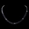 14k Gold 55.00ct Sapphire & 1.30ct Diam Necklace