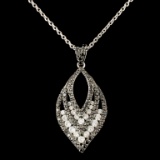 14 Gold 1.22ctw Diamond Pendant