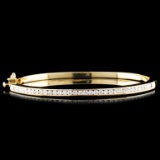 14K Gold 1.12ctw Diamond Bracelet