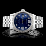 Rolex SS DateJust 36MM Diamond Watch