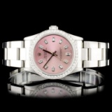 Rolex SS 31MM Oyster Perpetual Diamond Watch