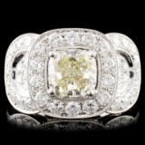 18K Gold 3.43ct Fancy Color Diamond Ring