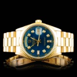 Rolex Day-Date 18K YG Diamond 36mm Wristwatch