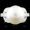 14K Gold 13.00mm Pearl & 1.00ctw Diamond Ring