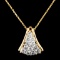 14K Gold 0.62ctw Diamond Pendant