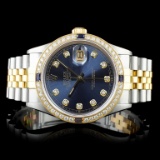 Rolex DateJust 18K/SS Diamond 36mm Watch