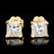 14K Gold 0.62ctw Diamond Earrings
