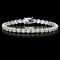 ^18k White Gold 10.00ct Diamond Tennis Bracelet