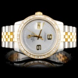 Rolex YG/SS DateJust Diamond 36MM Watch