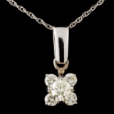 14K Gold 0.52ctw Diamond Pendant