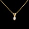 14K Gold 0.11ctw Diamond Pendant