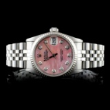 Rolex SS DateJust Mid-Size Wristwatch